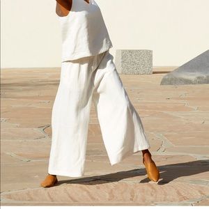 Rachael Craven Textiles linen pants. US 6-8.